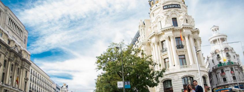 Postboda en Gran vía